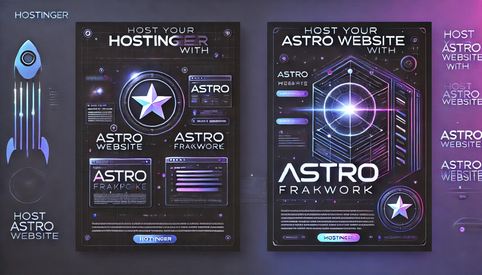 A graphical image showcasing Can Hostinger host an Astro website